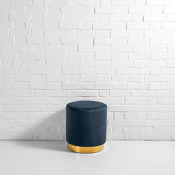 Black Pouffe Hire