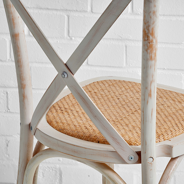 Limewash Cross Back Chair Hire Yahire