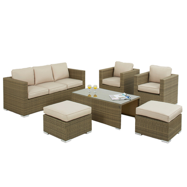 7 Seat Rattan Set