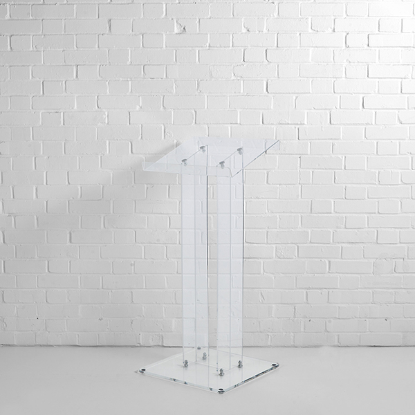 Clear Acrylic Lectern Hire London